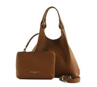 Gianni CHIARINI Pelle borsetta borsa a tracolla Dua Handbag Noce marrone