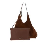 Gianni CHIARINI Pelle shopper borsa borsa a tracolla Dua Shopping Bag Cognac marrone