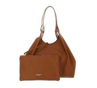 Gianni CHIARINI Pelle shopper borsa borsa a tracolla Dua Shopping Bag Cuoio - T. Moro marrone chiaro