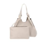 Gianni CHIARINI Pelle shopper borsa borsa a tracolla Dua Shopping Bag Lamb - Castoro grigio chiaro
