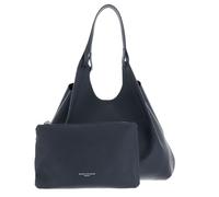 Gianni CHIARINI Pelle shopper borsa borsa a tracolla Dua Shopping Bag Midnight Sky - Nero grigio cadetto