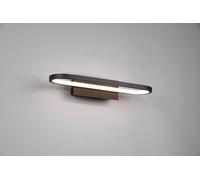 GIANNI H2O APPLIQUE DA BAGNO LED 17W 1700lm, 3000K NERO CON INTERRUTTORE IP44 L. 40CM