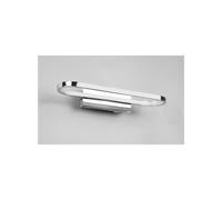 GIANNI LAMPADA DA SPECCHIO LED 17W METALLO CROMO O NERO IP44 LARGHEZZA CM 40 CON INTERRUTTORE