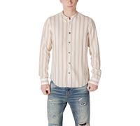 Gianni Lupo Beige Cotton Pattern Shirt - IT46 | M
