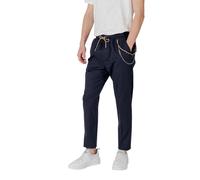 Gianni Lupo Blue Cotton Casual Pants - IT44 | S