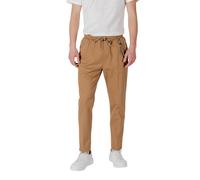 Gianni Lupo Brown Cotton Casual Pants - IT54 | XXL