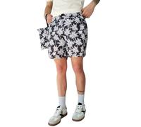 Gianni Lupo Costume e Pochette Uomo Boxer Fantasia in Tessuto Impermeabile Riciclato Colore Nero Bianco Taglia S