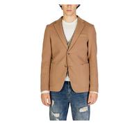 Gianni Lupo, ,Jackets ,Uomo ,Beige ,S Blazer con Colletto a Revers