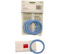Giannin. Guarnizione Caffettiera Giannin. set 3 pezzi, 3 Tazze, ricambio originale, Made in Italy, Blu C966