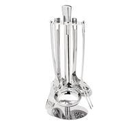 Giannini Fatotum Set 6 pezzi con 5 mestoli e Appendimestoli Acciaio inox 12 x 9 x h 40 cm