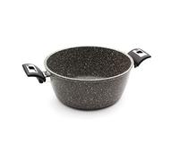 Giannini La Pietra Casseruola ø 24 cm Alluminio Antiaderente Adatta all'induzione Made In Italy