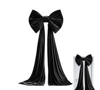 Giant Christmas Bow for Tree - Velvet Festival Ornaments Photo Props | Christmas Tree Decorations for New Year's Party Fireplace Stair Door Window Front Door Living Room Halloween Backdrop