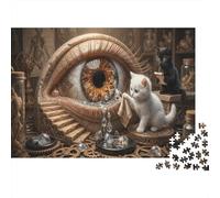 Giant Eye WorkshopPuzzle Classico 1000 Pezzi Cartone Riciclato Laboratorio Steampunk Anziani Allenamento Cognitivo, Attività Indoor, Regalo Natale 70x50cm/1000pcs
