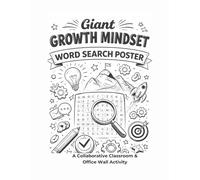 Giant Growth Mindset Word Search Poster: A Collaborative Classroom & Office Wall Activity