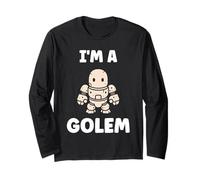 Giant Humor Creature golems Cute Simple I'm a Golem Maglia a Manica