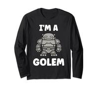 Giant Humor Creature golems Cute Simple I'm a Golem Maglia a Manica