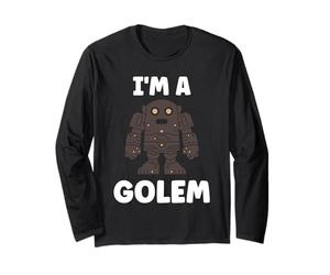 Giant Humor Creature golems Cute Simple I'm a Golem Maglia a Manica