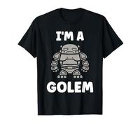Giant Humor Creature golems Cute Simple I'm a Golem Maglietta