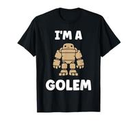 Giant Humor Creature golems Cute Simple I'm a Golem Maglietta