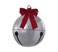 Giant Inflatable Christmas Balls, Oversized Pvc Bell with Bow for Seasonal Display, Sturdy Ornament with Waterproof Finish, for Yard Lawn Porch Patio Pathway Holiday Entrance 23.62 Inches