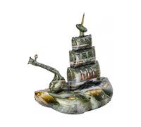 Giant Inflatable Simulation Ship 4D Balloon, Standing Boat Mylar Foil Balloon for Birthday party decoration, Warship for Ocean theme party, Baby Showe