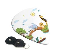 Giant Jungle Animals - Set di 6 plettri per chitarra acustica, chitarra elettrica, basso, ukulele, accessori per chitarra