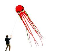 Giant Kite Large 26ft Octopus Shape Outdoor Toys 26 英尺巨型章鱼风筝，成人款，大型伞翼沙滩特技棱
