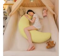 Giant Moon Sleep Spoon C-Shaped Pillow for Side Sleepers Maternity Light