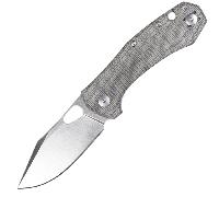 Giant Mouse ACE Atelier ("Mini-Grand") Micarta Verde Canvas / Satinato Elmax ATELIER-GRN-CANVAS