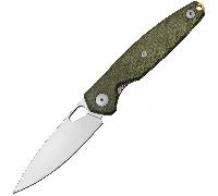 Giant Mouse ACE REO Tela Micarta Verde / Satinato Magnacut