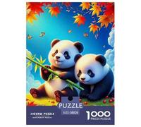 Giant Panda 1000 Pezzi Cute Animals Puzzle Classici Impegnativo E Difficile Per Difficoltà Sfida Per Adulti E Bambini Da 14 Anni E Più Puzzle Per Gioco Familiare, Festa Aziendale Regalo Per Amore E A