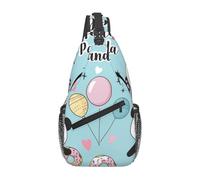 Giant Panda Dessert Crossbody Borsa a tracolla Viaggio Petto Pack Sling Zaino per Uomo Escursionismo Daypack