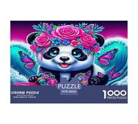 Giant Panda Puzzle Giocattoli Sfida Regalo 1000 Pezzi Classici Cute Animals Puzzle Decorazione Perfetta Giochi-rompicapo Per Uomini E Donne 38x26cm/1000pcs