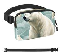 Giant Polar Bear-1599 - Marsupio unisex, alla moda, per jogging, escursionismo, escursionismo, donna, uomo, multicolore, 4 x 23 x 15 cm, Multicolore, 1.5x9.0x5.9in/4x23x15cm