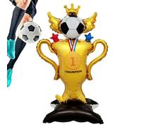 Giant Soccer Balloons, Sports Theme Decor, Compact Standing Inflatable with Sturdy Build, Party with Compact Design, Fun Birthday Game Bar Backdrop Extra, Solution for School Backyard