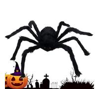 Giant Spider, Scary Realistic Halloween Decoration Prop, Creepy Hairy Giant Spider for Indoor Outdoor Yard, Garden, Porch, Balcony, Haunted House, Halloweens Party Decor and Spooky Displays