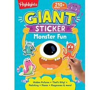 Giant Sticker Monster Fun: Hours of Giant Sticker Fun for Young Puzzlers 3 and Up, Halloween Mazes, Puzzles and Activities in this 64-Page Monster Book