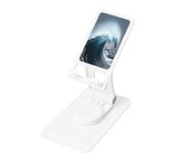 Giant Waves in the Ocean, supporto da scrivania regolabile per iPhone e tutti i telefoni, rotazione a 360°, pieghevole integrato, base quadrata