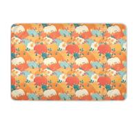 Giant Yellow Red Pumkins Extra Large Resuable Fasciatoio Coperture Water Resistant Bed Bagnare Pad Portatile Biancheria da Letto Prodotti per Bambini Bambini 132,1 cm L x 86,4 cm W