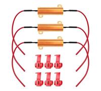 Giantdeer 3PCS 50W 8Ω Resistenza di Carico LED, Eliminatore di Codice Stroboscopico/di Errore, Resistenza di Carico del Faro Antinebbia Decoder per fari LED, Indicatori di Direzione, Luci Targa