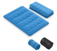 GIANTEX Futon - Materasso portatile giapponese 140 x 200 cm, imbottitura in cotone, materasso pieghevole per 2 persone, borsa per il trasporto, fodera lavabile, 2 fasciature, tatami pieghevole per