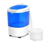Giantex GX24977-PE, mini lavatrice e filatore, capacità 5 libbre, semiautomatica compatta per lavanderia, appartamento, camera da letto, camper, lavatrice portatile