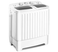 Giantex - Lavatrice portatile da 20 libbre, lavatrice e filatrice, doppia vasca da 12 libbre e rotazione da 8 libbre, piccoli vestiti compatti Lavatrice portatile per appartamento, camera da letto