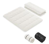 GIANTEX Materassino da pavimento 140 x 200 cm, Futon Giapponese, Tatami, pieghevole e portatile, con borsa per il trasporto e rivestimento rimovibile, per camera degli ospiti, camera da letto