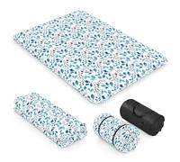GIANTEX Materasso da pavimento 140 x 200 cm - Futon giapponese - Tappeto tatami pieghevole e portatile - Con borsa da trasporto e fodera rimovibile