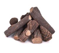 GIANTEX Set di 9 Pezzi di Tronchi in Ceramica a Gas, Decorativi Falsi in Legno in Ceramica per Interni Ed Esterni, a Gas per Camini a Bioetanolo, Camino Elettrico, Pozzo di Fuoco