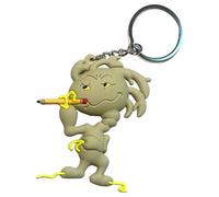 GIANTmicrobes Little Grey Cells Verble: The Wordy Brain Cell Keychain-Impara a conoscere la scienza del cervello con questo neurone unico, regalo divertente per amici, scienziati, medici, neuroscienze e psicologia fan, Grigio, 5 cm