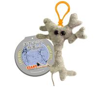 GIANTMICROBES Microbi Giganti Peluche PORTACHIAVI CELLULA CEREBRALE brain cell GRIGGIO