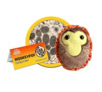 GIANTmicrobes Monkeypox (Mpox) Peluche - Scopri la salute pubblica e la biologia con questo regalo per scienziati, studenti, amici, educatori, medici e altri operatori sanitari
