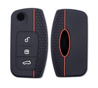 Gianto Cover Chiave Compatibile con Ford a 3 Tasti, Focus Mondeo Fusion Fiesta Ka Kuga S-Max C-Max Galaxy, Guscio di Silicone Gomma per Telecomando Auto Sport, Antiscivolo